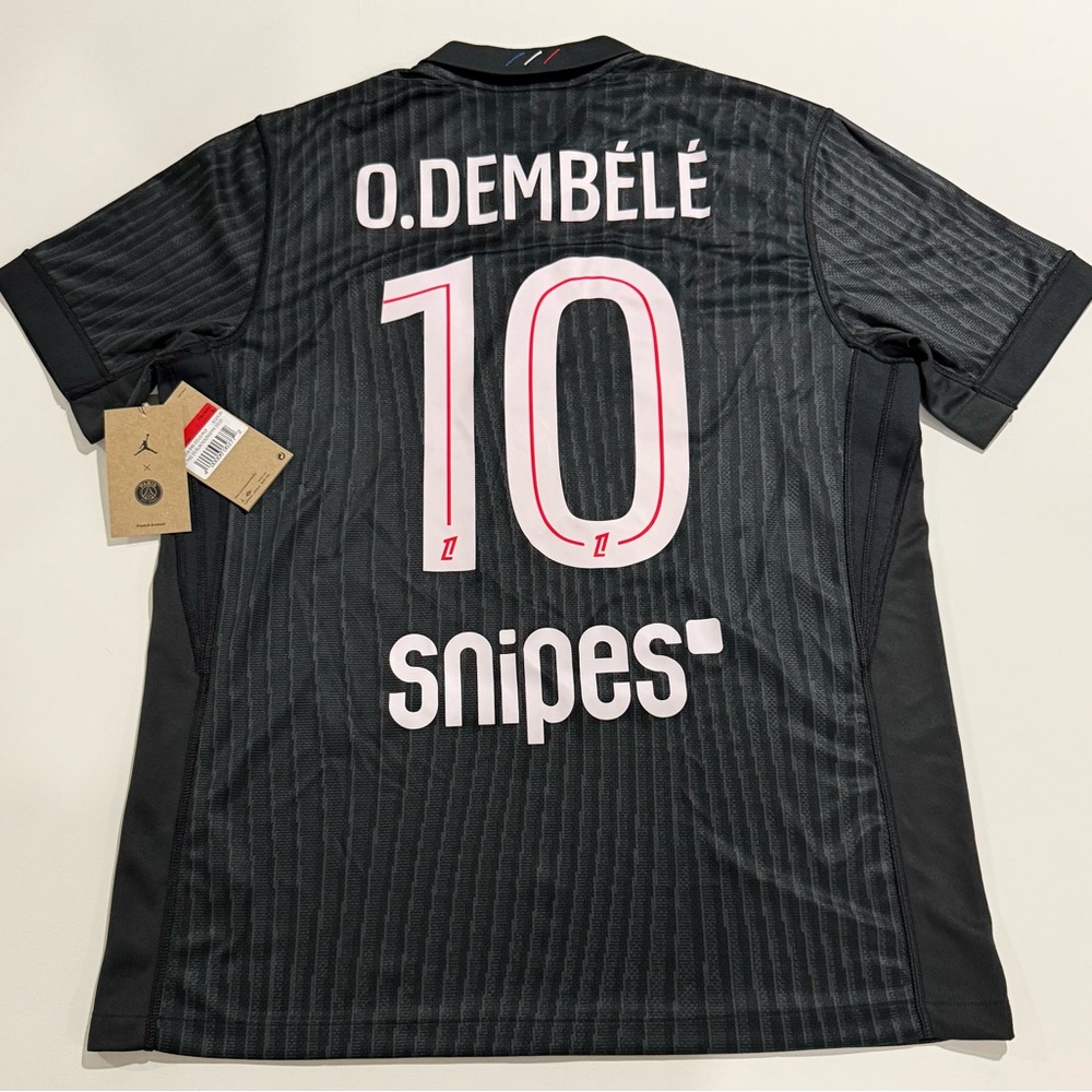 PSG Jordan Fourth Stadium Shirt 2025-26 - with O.Dembélé 10 printing size L. - Picture 7 of 7